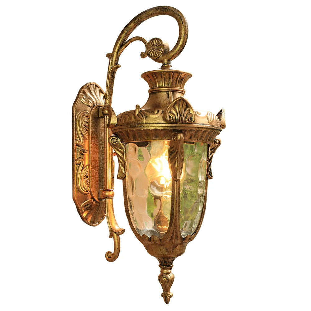 Lámpara de pared para exteriores europea, luz Exterior Retro de estilo americano, luces de jardín O impermeables