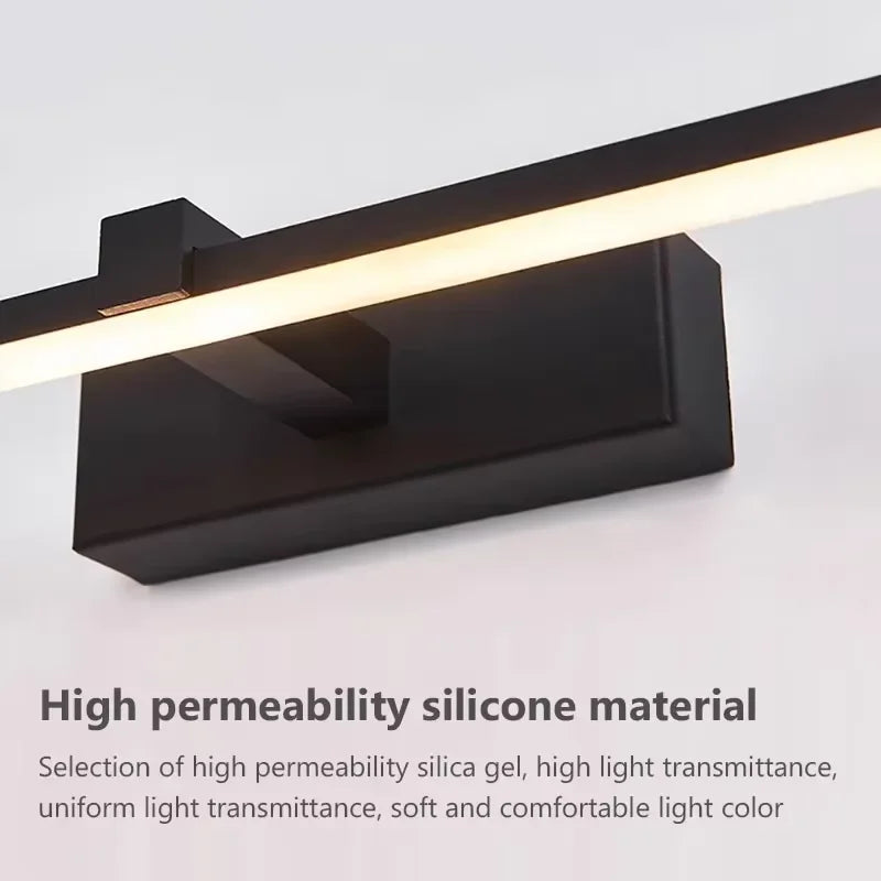Luces Led para espejo, lámparas de pared, recarga de luz de pared para baño, lámpara plana LED, lámpara de pared interior moderna, iluminación para baño, maquillaje