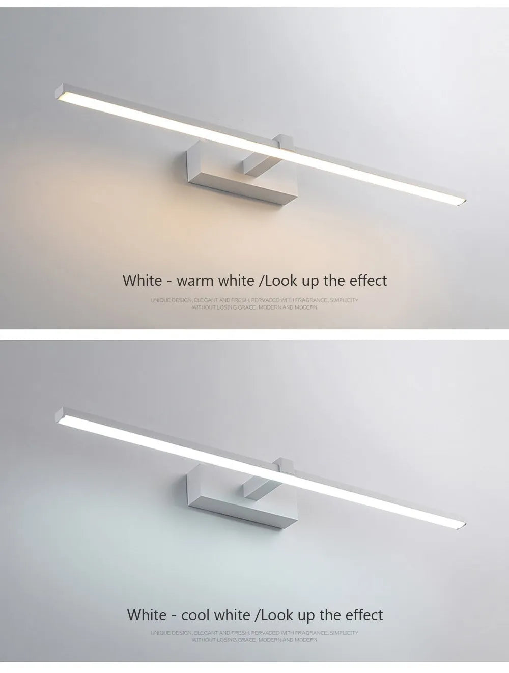 Luces Led para espejo, lámparas de pared, recarga de luz de pared para baño, lámpara plana LED, lámpara de pared interior moderna, iluminación para baño, maquillaje