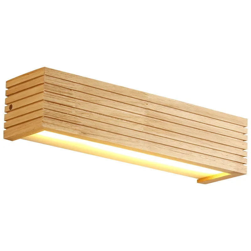 Lámparas Led modernas para pared interior, luz de madera para espejo de baño, accesorio de luces de tocador, luminaria de maquillaje, diseño japonés, decoración cálida para el hogar