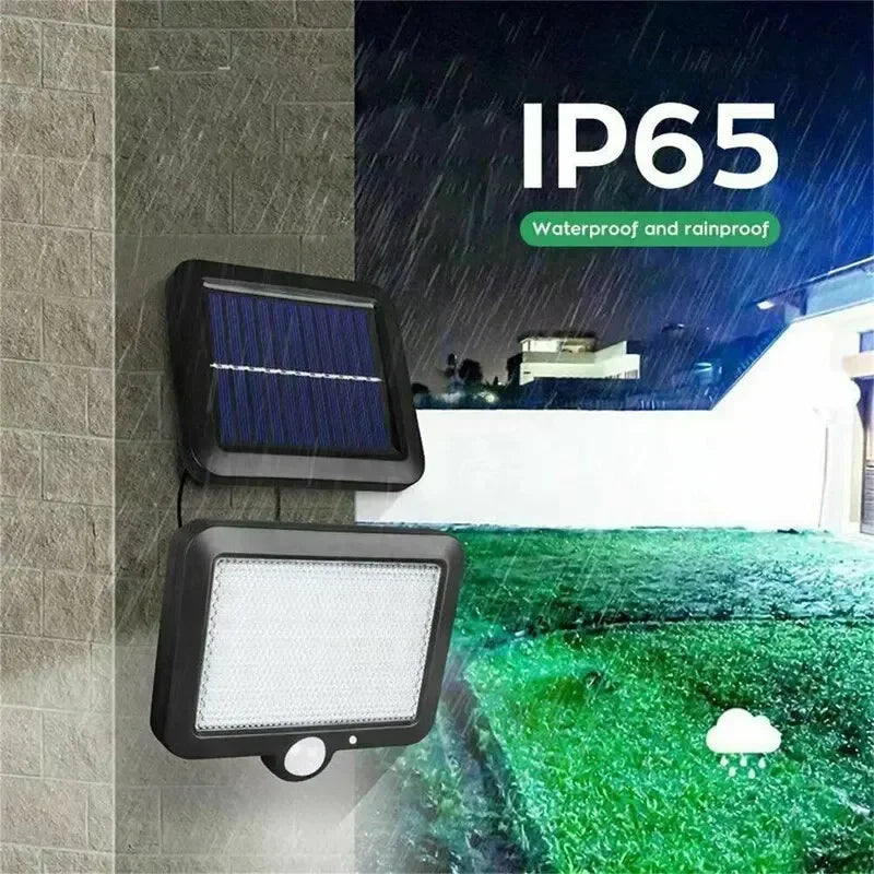 Lámpara de pared dividida Solar LED, lámparas con Sensor de movimiento impermeables de 3 modos, alumbrado público de jardín, lámpara Solar para luz de pared de seguridad de garaje