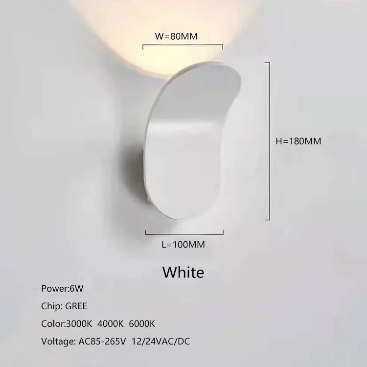 Lámpara de pared montada en el baño, luz Led COB de lectura de cabecera ajustable, moderna, de lujo, para interior de Hotel, habitación, dormitorio