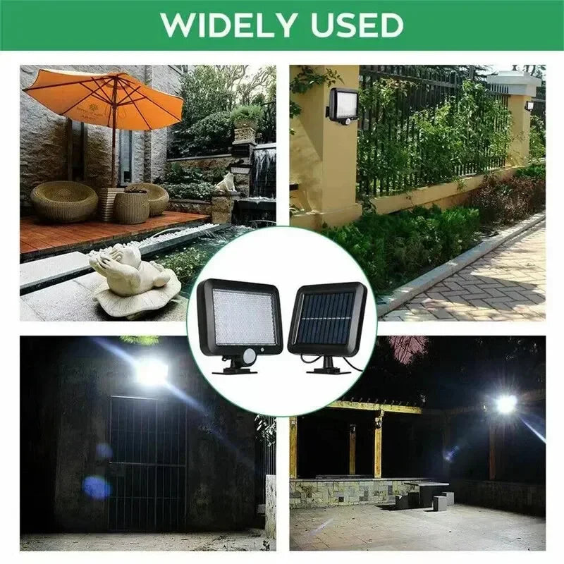 Lámpara de pared dividida Solar LED, lámparas con Sensor de movimiento impermeables de 3 modos, alumbrado público de jardín, lámpara Solar para luz de pared de seguridad de garaje