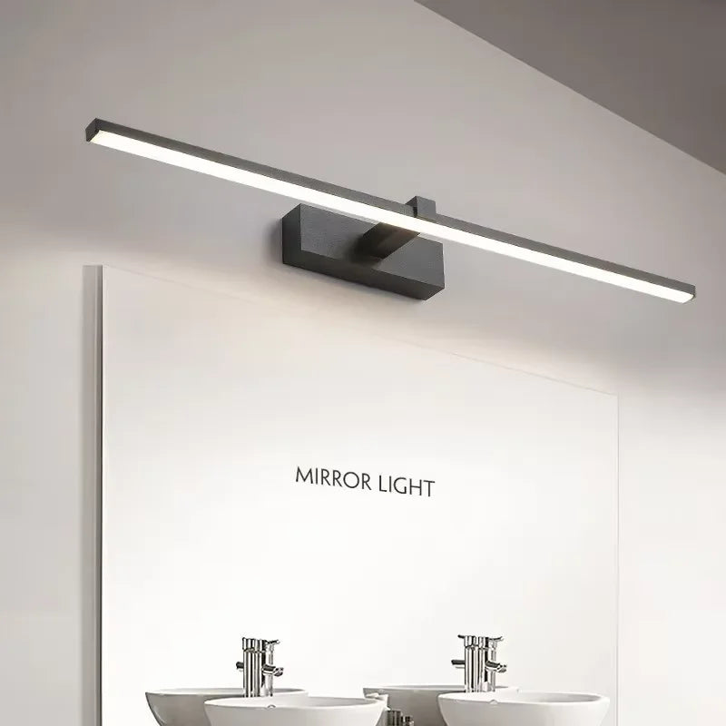 Luces Led para espejo, lámparas de pared, recarga de luz de pared para baño, lámpara plana LED, lámpara de pared interior moderna, iluminación para baño, maquillaje