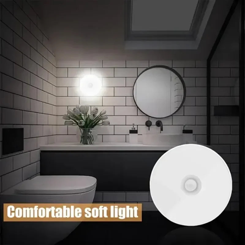 Luces LED inteligentes con Sensor de cuerpo humano, iluminación automática de emergencia, carga USB, succión magnética inalámbrica, luces LED para gabinete