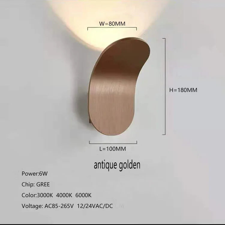 Lámpara de pared montada en el baño, luz Led COB de lectura de cabecera ajustable, moderna, de lujo, para interior de Hotel, habitación, dormitorio