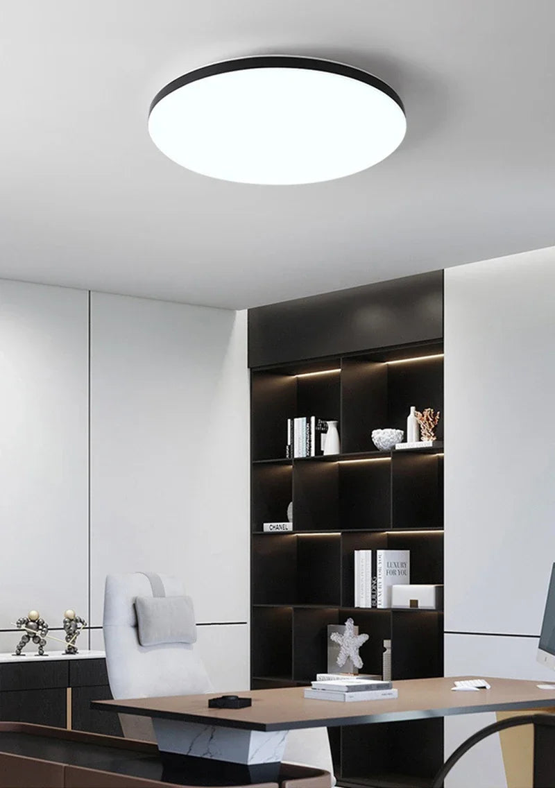 Luz de techo LED impermeable para baño, luz Circular Simple de tres pruebas, accesorio de iluminación para el hogar, sala de estar, dormitorio, pasillo, porche