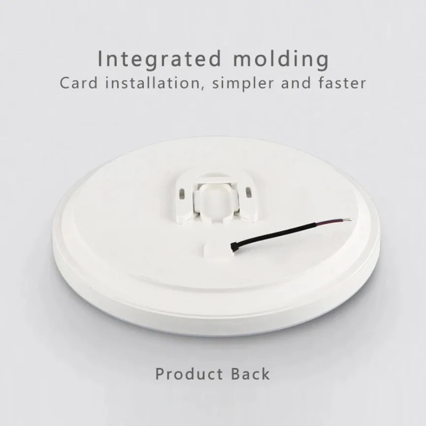 Luz de techo LED impermeable para baño, luz Circular Simple de tres pruebas, accesorio de iluminación para el hogar, sala de estar, dormitorio, pasillo, porche