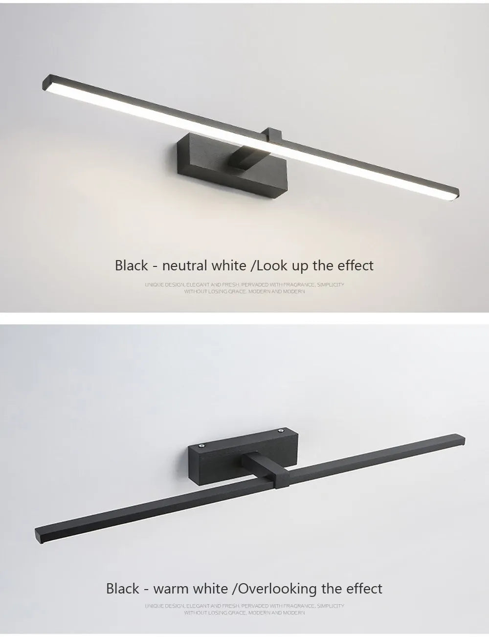 Luces Led para espejo, lámparas de pared, recarga de luz de pared para baño, lámpara plana LED, lámpara de pared interior moderna, iluminación para baño, maquillaje